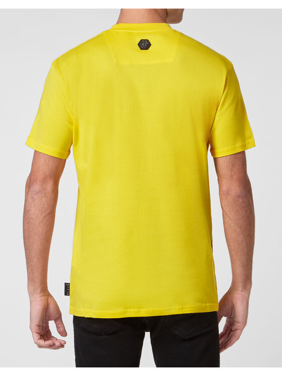 PHILIPP PLEIN PHILIPP PLEIN T-Shirt 7569 Żółty Regular Fit