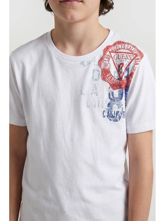 Guess Kids Guess Kids T-Shirt 183143 Bílá Classic Fit