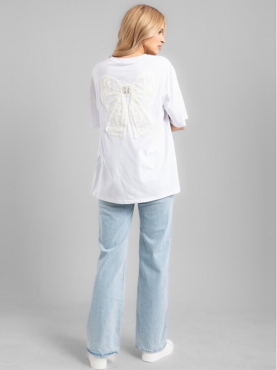 Perso Perso Tričko TCE245521F Biela Regular Fit