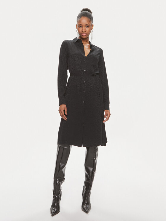 Pinko Košeľové šaty Alicia 100126 A01P Čierna Regular Fit