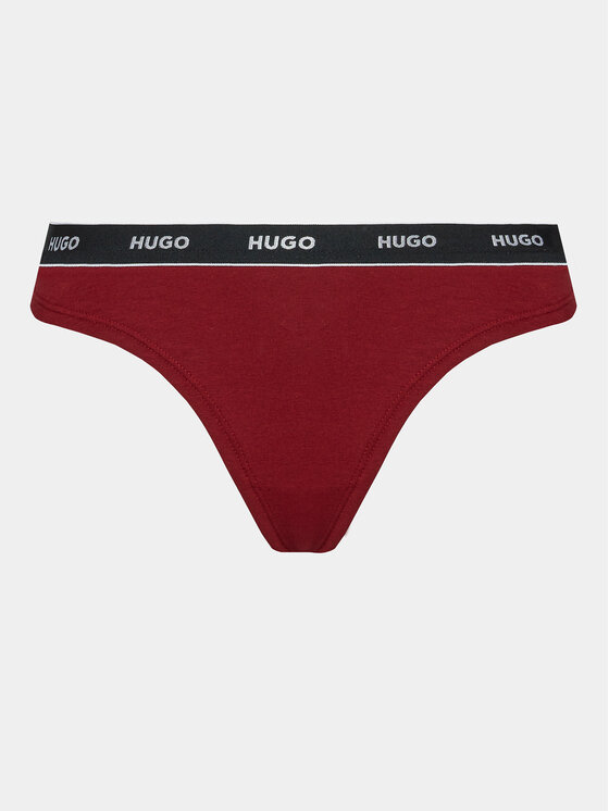 HUGO Hugo Sada 3 kusů string kalhotek 50480150 Barevná