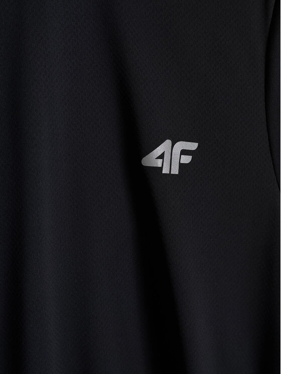 4F 4F Koszulka techniczna RUNNING Czarny Regular Fit