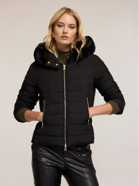 Motivi Motivi Kurtka puchowa F061Q000706N033 Czarny Regular Fit