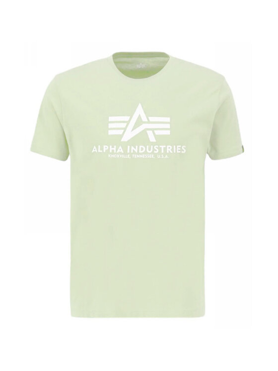 Alpha Industries Alpha Industries T-Shirt AI.100501-722-S Zelená Basic Fit