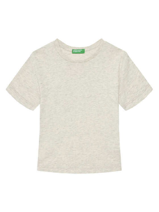 United Colors Of Benetton T-Shirt 3I1XG10IJ Szary Regular Fit