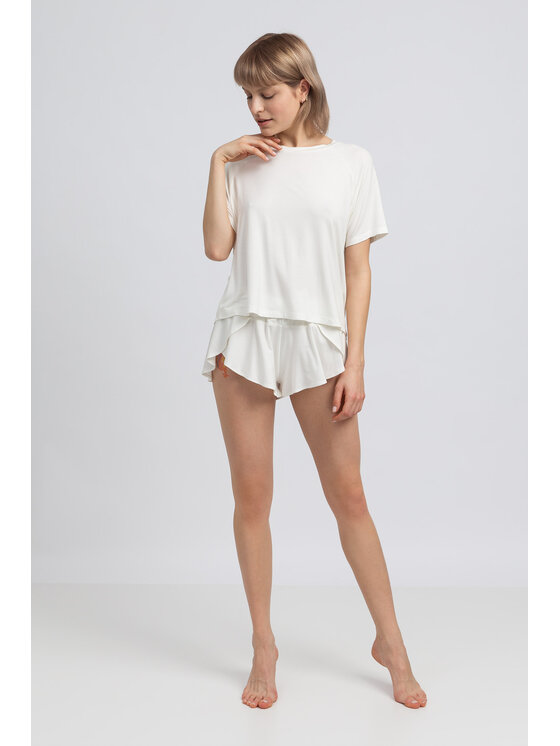LaLupa LaLupa Koszula nocna LA044 Biały Comfortable Fit