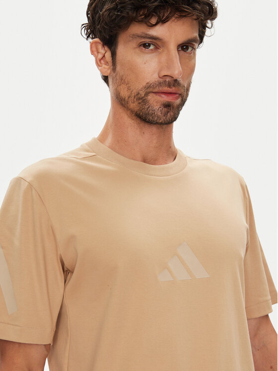 adidas adidas Тишърт Z.N.E. JW4737 Бежов Regular Fit