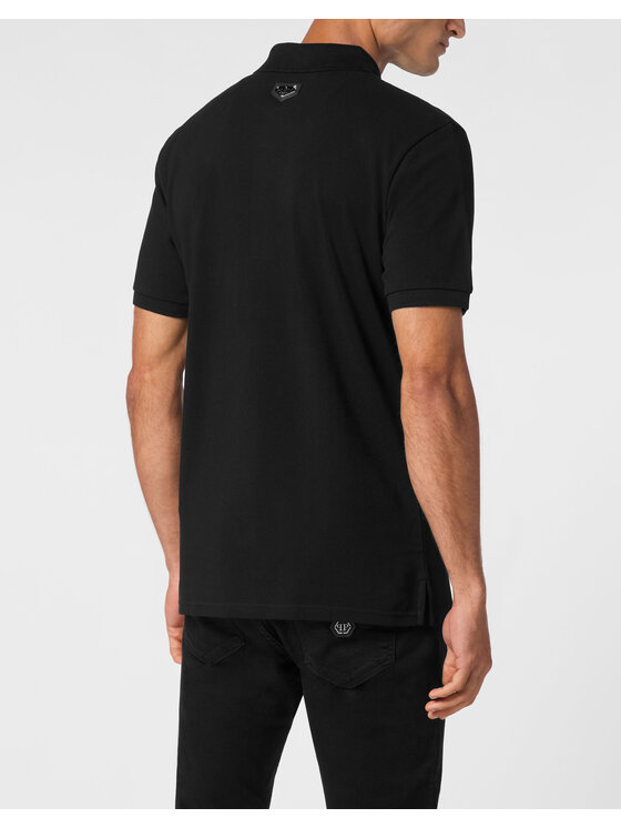 PHILIPP PLEIN PHILIPP PLEIN Polokošeľa 9407 Čierna Slim Fit