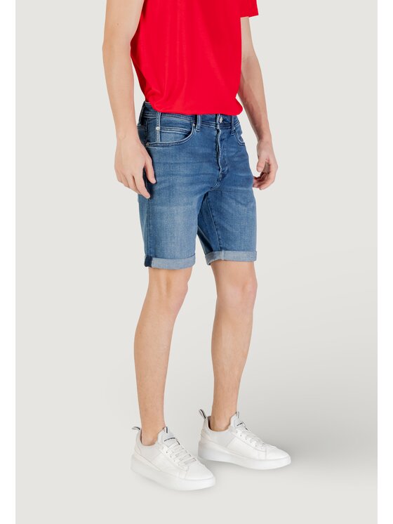 REPLAY REPLAY Kąpielówki MA981Y.000.261 C39 Niebieski Bermuda Fit