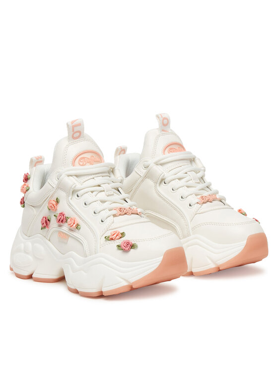 Buffalo Buffalo Sneakersy Binary Rose 2.0 1636665 Biały