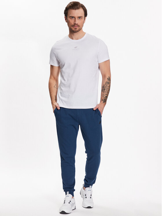 4F 4F T-Shirt 4FSS23TTSHM363 Biały Regular Fit