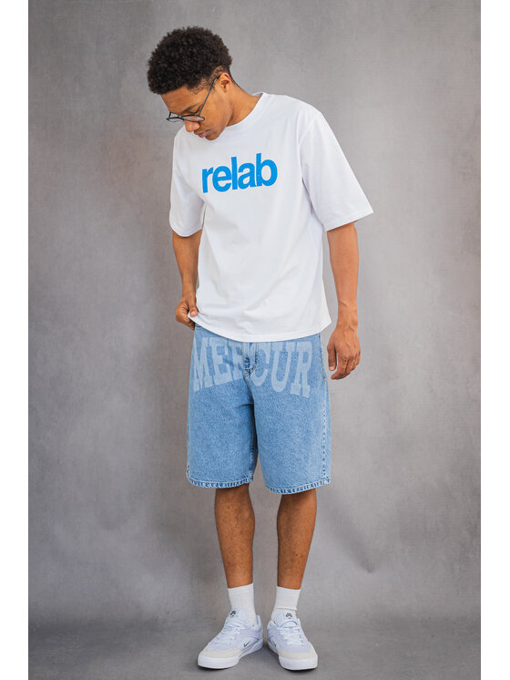 Mercur Mercur Szorty jeansowe Loose Box Niebieski Baggy Fit