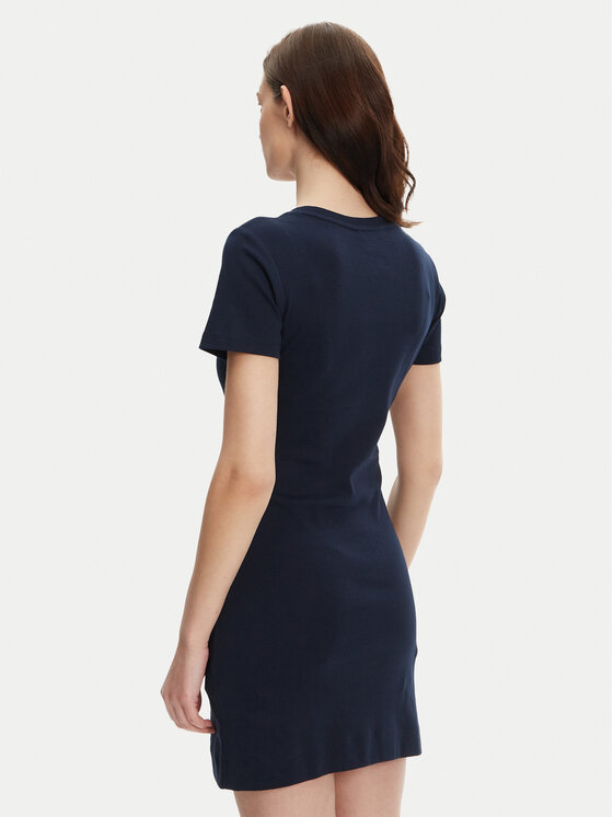 Tommy Hilfiger Tommy Hilfiger Kleid für den Alltag New Cody WW0WW42721 Dunkelblau Slim Fit
