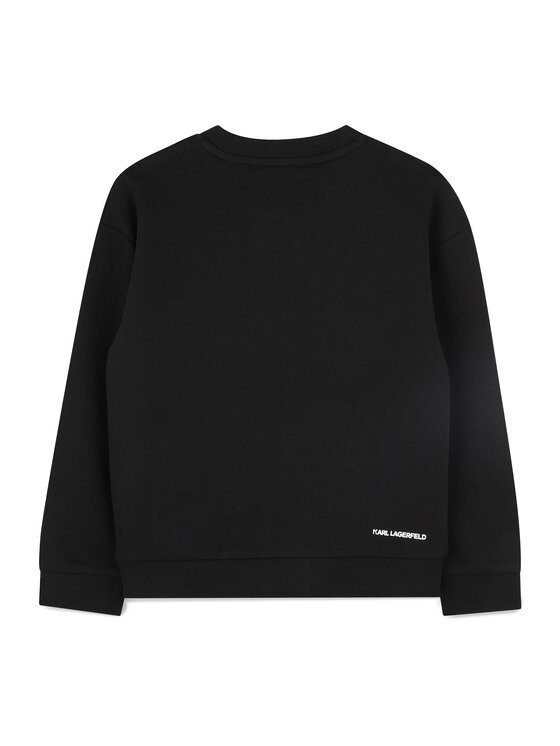 Karl Lagerfeld Kids Karl Lagerfeld Kids Світшот Z30431 S Чорний Regular Fit