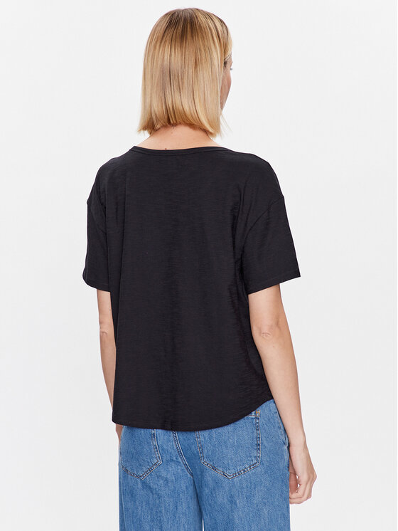 United Colors Of Benetton United Colors Of Benetton T-Shirt 3BVXD1033 Μαύρο Relaxed Fit