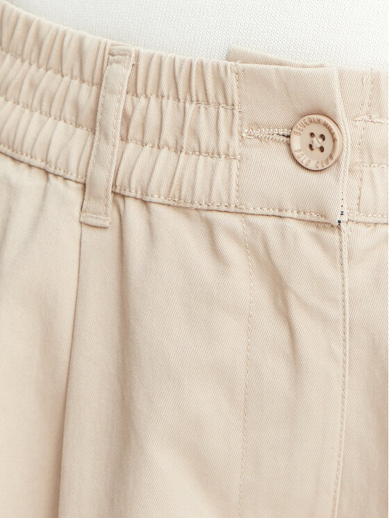 Beverly Hills Polo Club Beverly Hills Polo Club Bavlnené šortky P-SS26W-B576580 Béžová Regular Fit