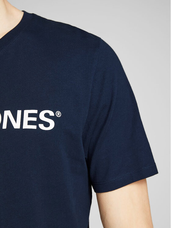Jack&Jones Jack&Jones Тишърт Corp Logo 12137126 Тъмносин Slim Fit