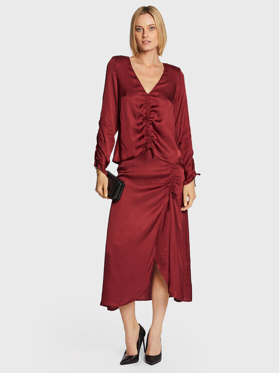 Blusa Evie 12855 Bordeaux Regular Fit