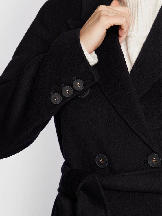 Marella Marella Cappotto di lana Offerta 30160128 Blu scuro Regular Fit