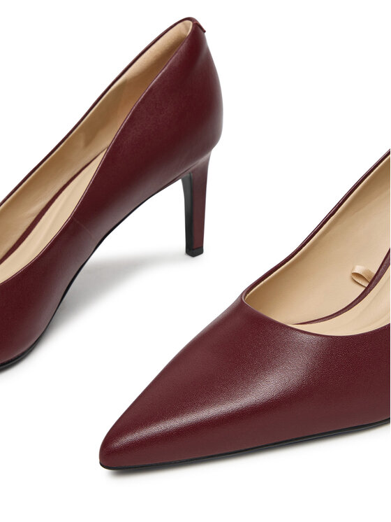 Calvin Klein Calvin Klein Čevlji z visoko peto Ess Stiletto 70 HW0HW02607 Bordo rdeča