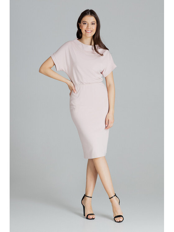 Lenitif Lenitif Vestito L087 Rosa Regular Fit
