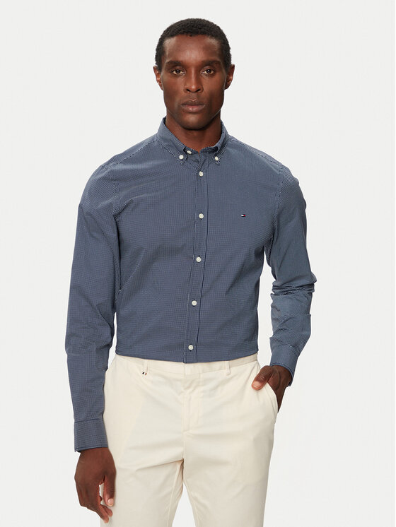 Tommy Hilfiger Tommy Hilfiger Camicia MW0MW34571 Blu scuro Slim Fit