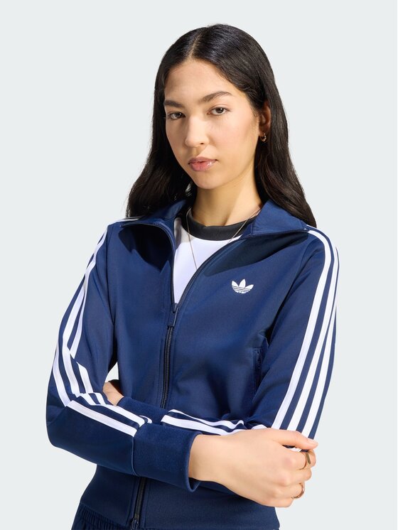 adidas adidas Mikina Firebird Classic Světle modrá Slim Fit