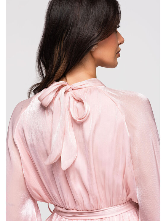 Ombre Ombre Sukienka wieczorowa LA-OM-DLR301 Różowy Relaxed Fit