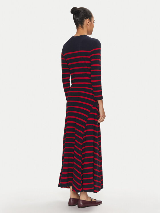 Polo Ralph Lauren Polo Ralph Lauren Každodenní šaty 211924266002 Tmavomodrá Slim Fit