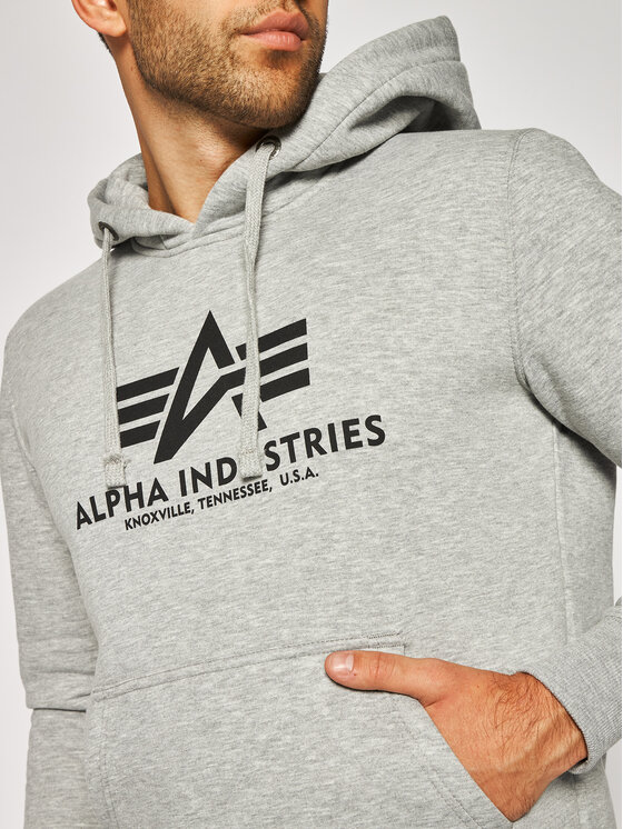 Alpha Industries Alpha Industries Bluza Basic 178312 Szary Regular Fit