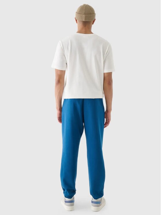 4F 4F Teplákové nohavice 4FWMM00TTROM1140-46S Zelená Regular Fit