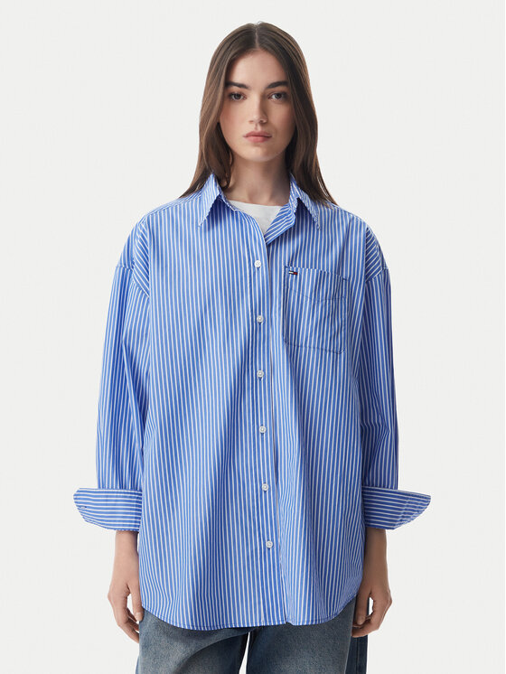 Tommy Jeans Ing Essential DW0DW22936 Kék Oversize