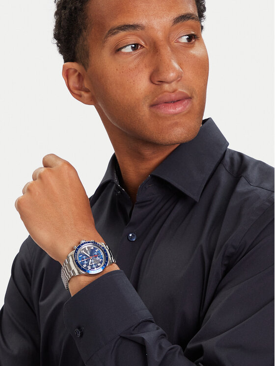 Fossil Fossil Hodinky Sport Tourer FS6047 Stříbrná