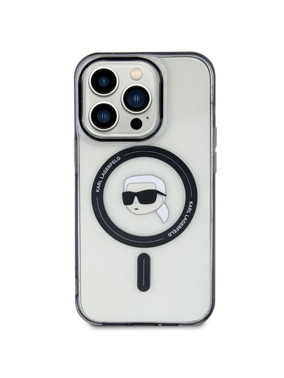 Etui na telefon KARL LAGERFELD, Przezroczysty, iPhone 15 Plus