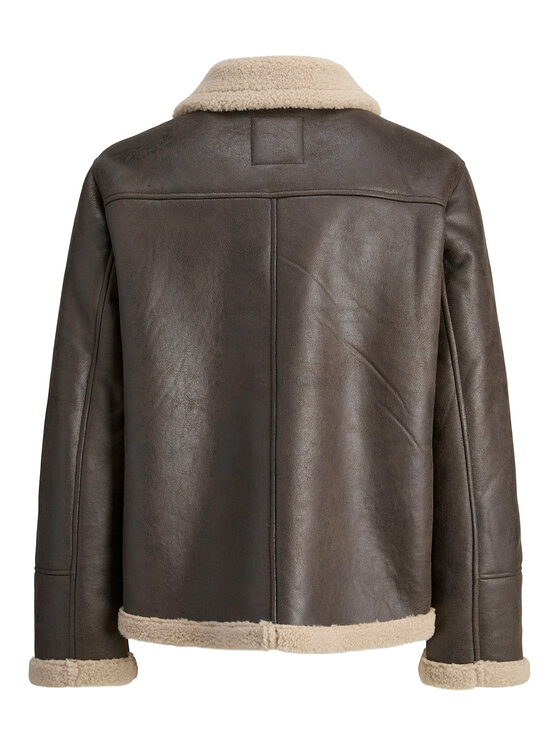 Jack&Jones Jack&Jones Яке от имитация на кожа Cambridge 12282946 Кафяв Regular Fit