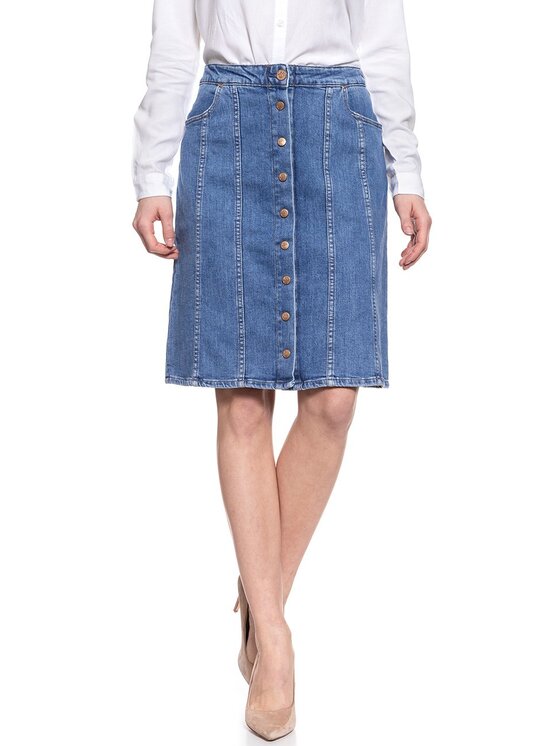 Lee Lee Minigonna 70S SKIRT Blu Regular Fit