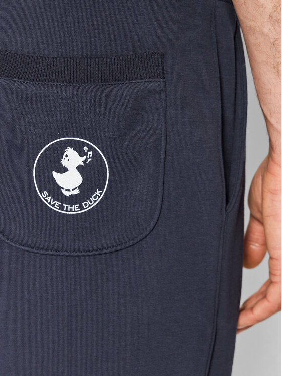 Save The Duck Save The Duck Teplákové nohavice DF0170U BLEE14 Tmavomodrá Regular Fit