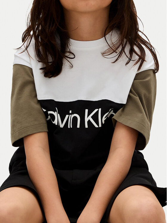 Calvin Klein Jeans Calvin Klein Jeans T-Shirt Blocking IB0IB02528 D Czarny Relaxed Fit