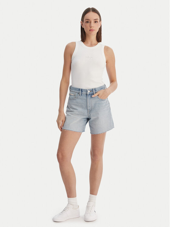 Calvin Klein Jeans Calvin Klein Jeans Felső LV047E200G Fehér Slim Fit