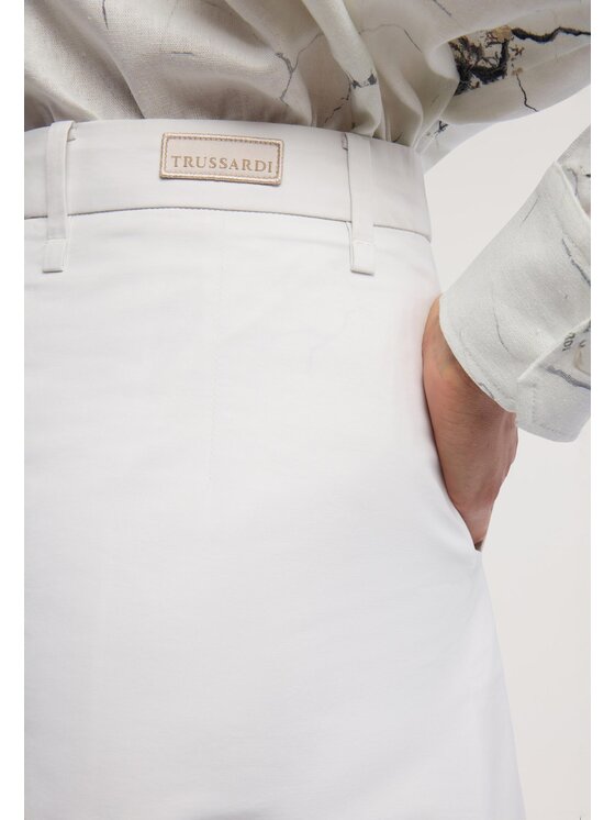 Trussardi Trussardi Spódnica midi 1184A200672N021 Biały Regular Fit