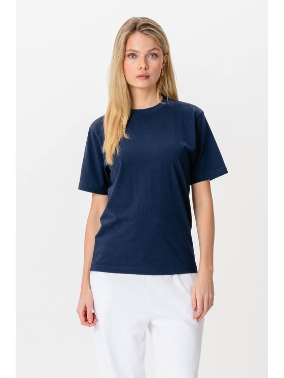 TeeShoppen TeeShoppen T-Shirt 'Oversized Collection' Granatowy Oversize
