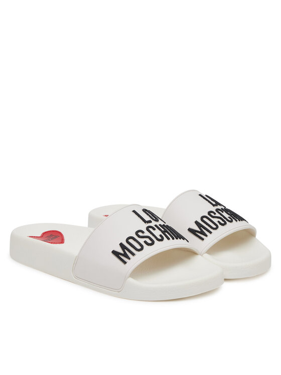 LOVE MOSCHINO LOVE MOSCHINO Klapki JA28052G0MI14100 Biały