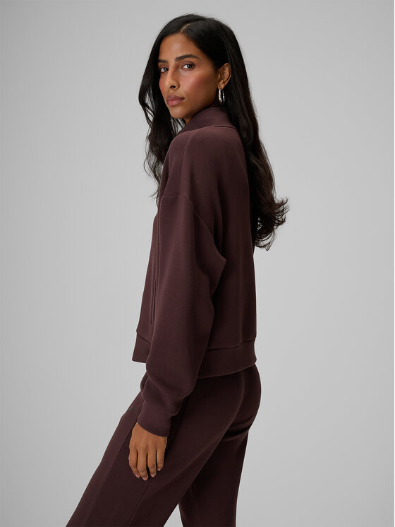 4F 4F Bluza ESSENTIAL Brązowy ciemny Loose Fit