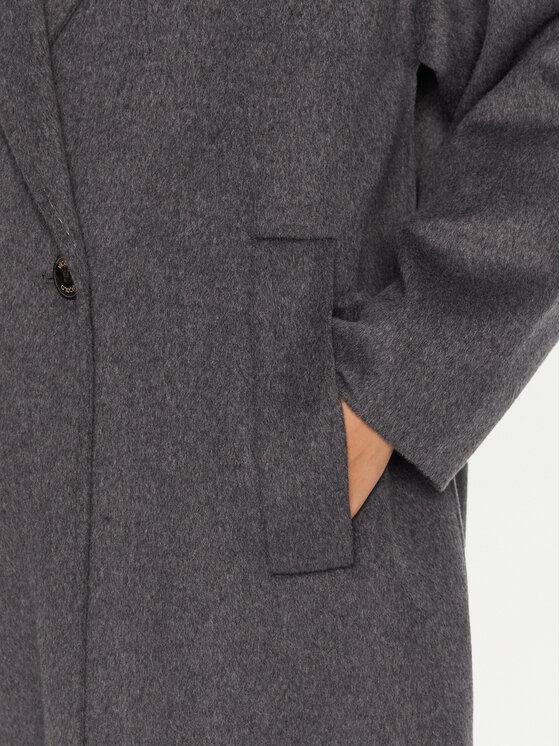 ViCOLO ViCOLO Vilnas mētelis TS0006 Pelēks Regular Fit