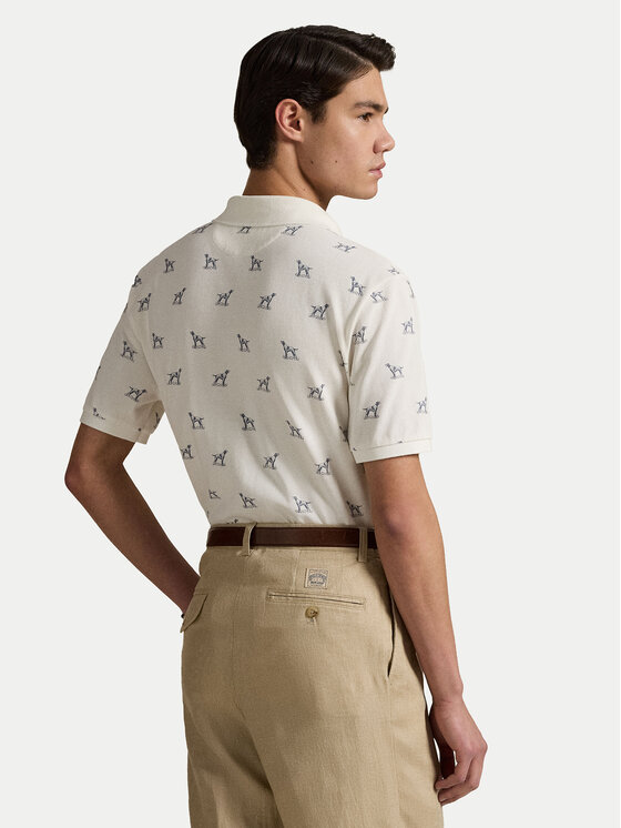 Polo Ralph Lauren Polo Ralph Lauren Polokošile 710974597001 Écru Custom Slim Fit