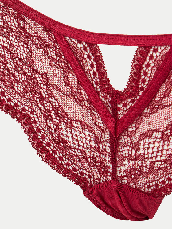 Hunkemöller Hunkemöller Braziljske spodnje hlačke Isabelle 206371 Bordo rdeča