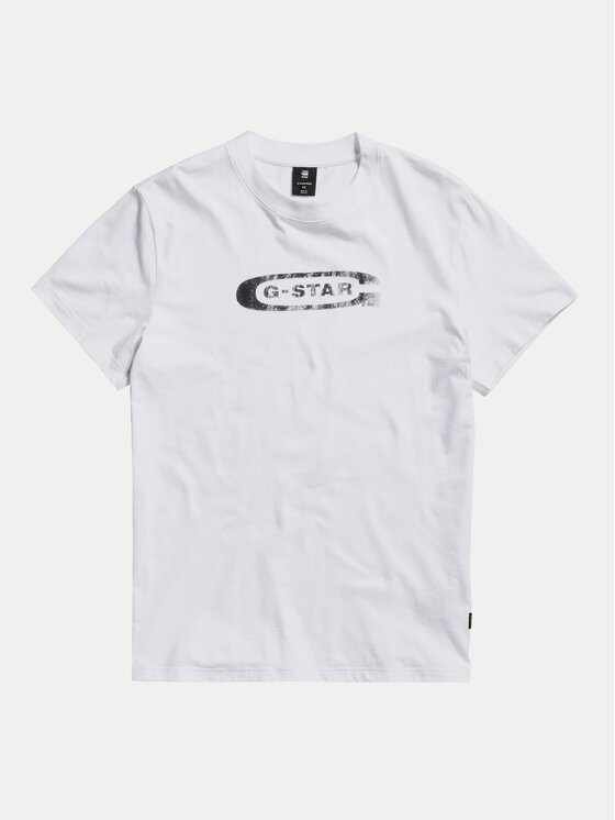 G-Star Raw G-Star Raw T-krekls Distressed D24365-336 Balts Regular Fit