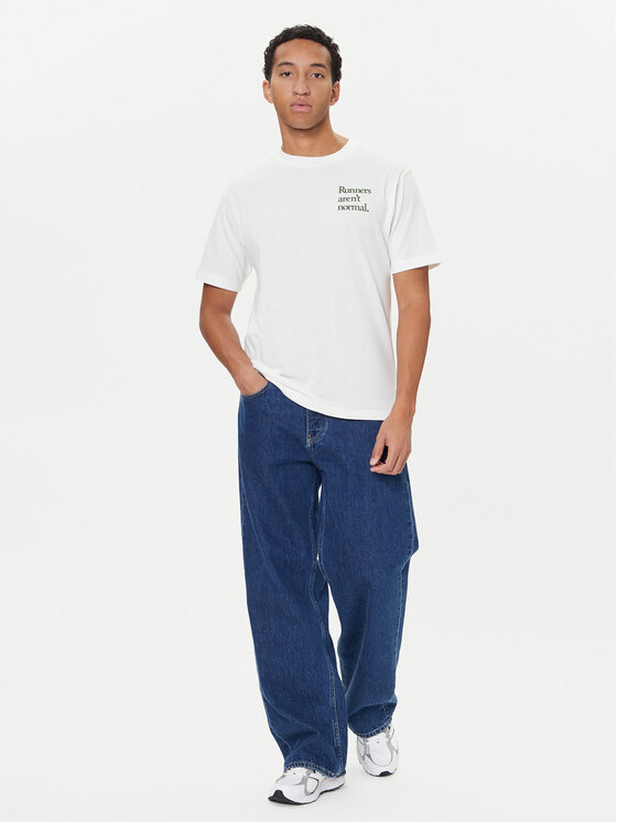 New Balance New Balance Majica MT53921 Bela Regular Fit