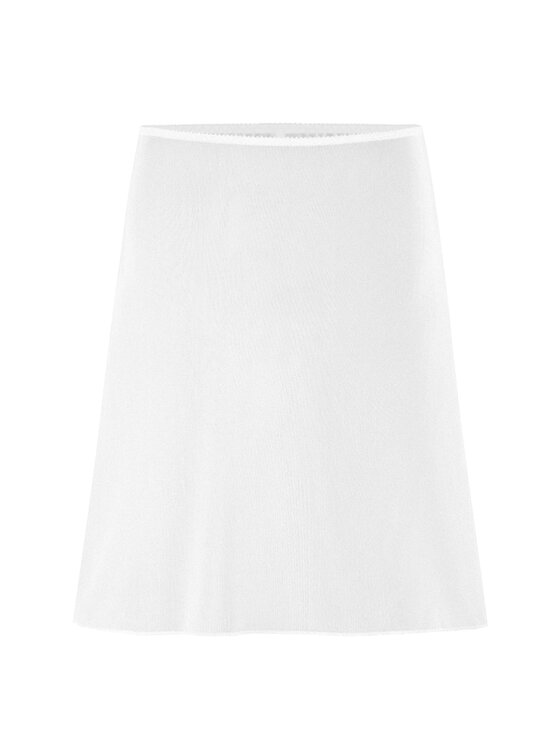 Teyli Teyli Spódnica mini damska Tamara Biały A-Line Fit
