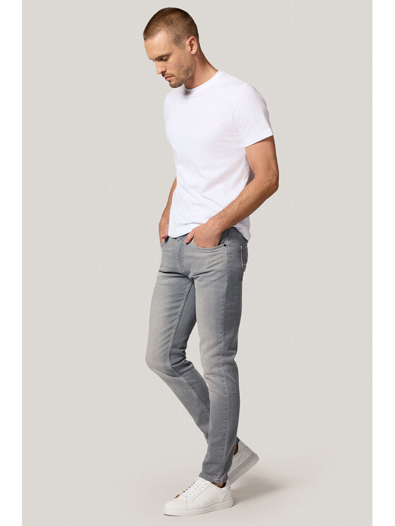 Próchnik Próchnik Jeansy PM9 SP113225000001 Szary Slim Fit